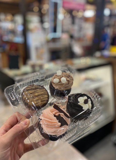 Chocolate cupcake selection